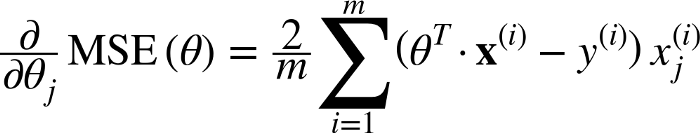 Derivative of a cost function